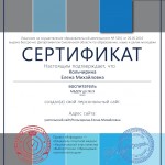 Сертификат проекта infourok.ru № АA-1043350
